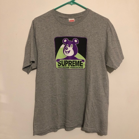 *SOLD* Supreme Bear Tee Heather Grey - Picture 3 of 3
